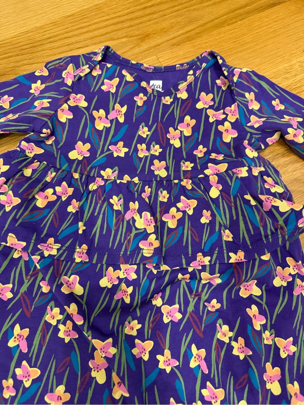 Tea Collection Purple Floral One-Piece
